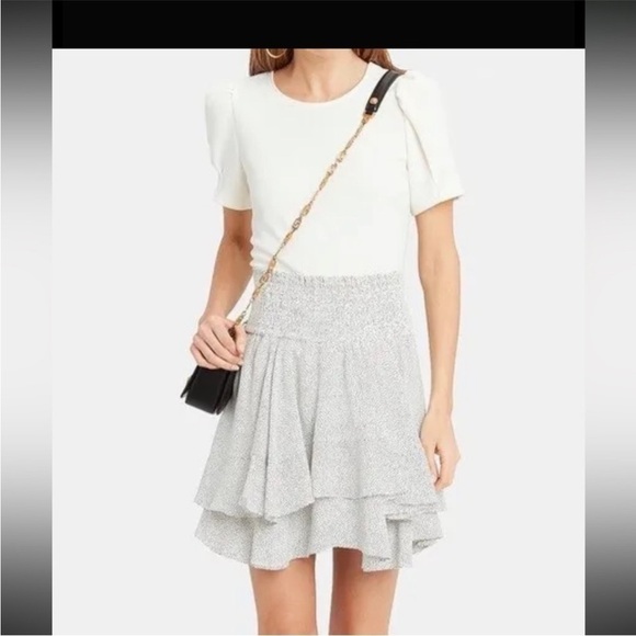 A.L.C. Dresses & Skirts - NWT A.L.C. White and Black Silk Polka Dot Vera Hi Waist Bandanna Skirt S…